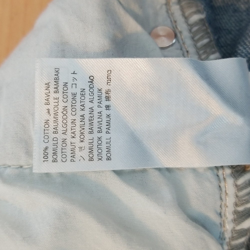 Adika Distressed Light Wash Blue Denim Jeans Medium - Picture 10 of 11